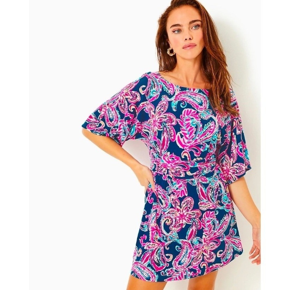 Lilly Pulitzer Romper XL Parigi Boat Neck Romper Resort Wear - Picture 2 of 8